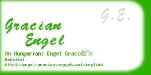 gracian engel business card